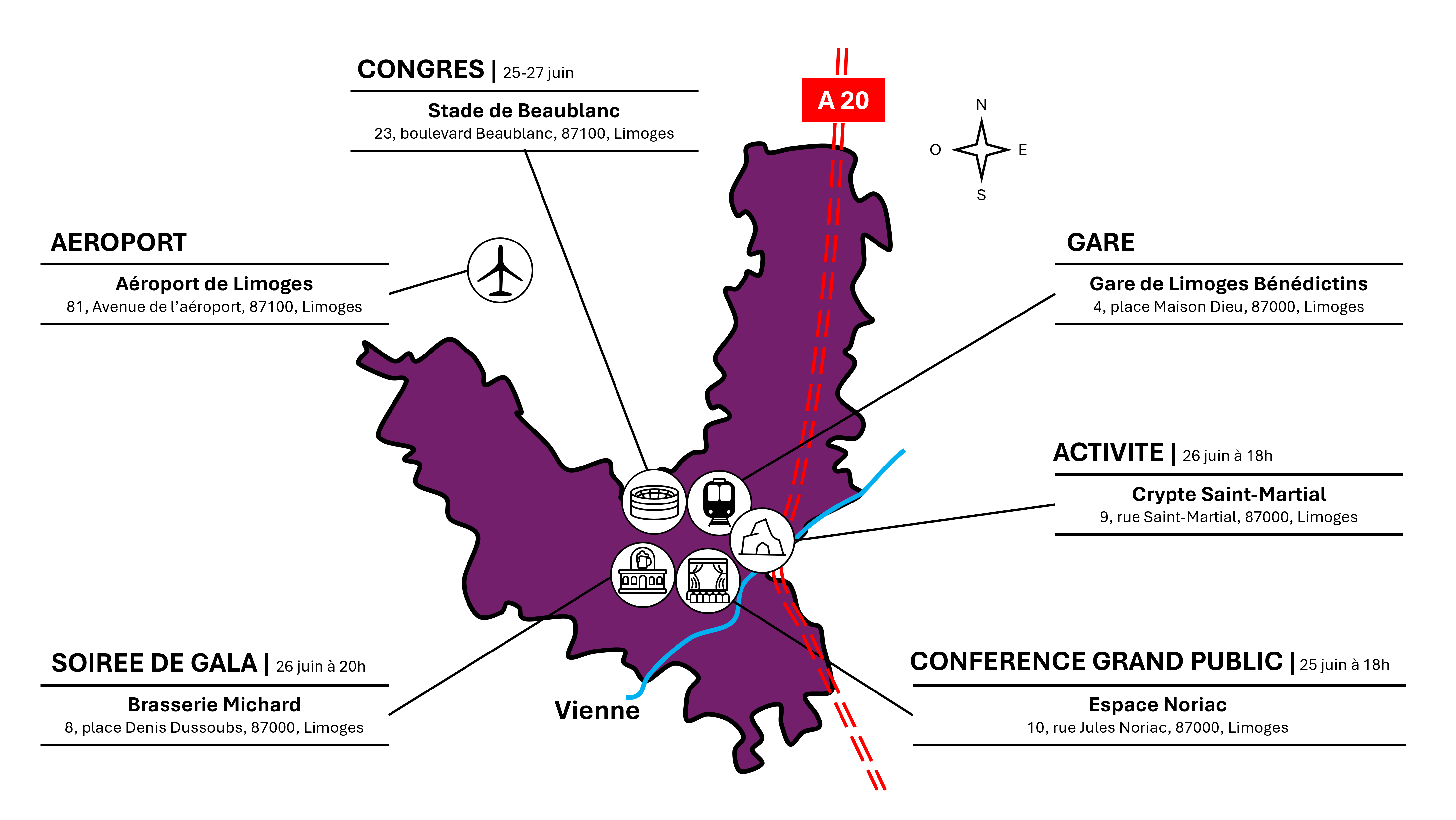 Carte des lieux du colloque