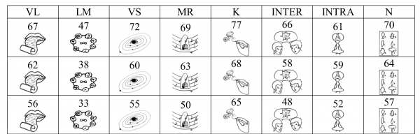 Figure 2 – Extrait du tableau de codage du questionnaire de Garas et Chevalier (2012)