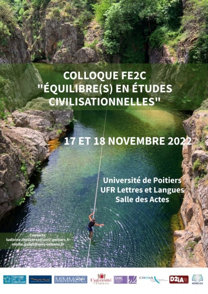 Affiche du colloque FE2C. Remerciements à sa créatrice, Ludivine Thouverez.