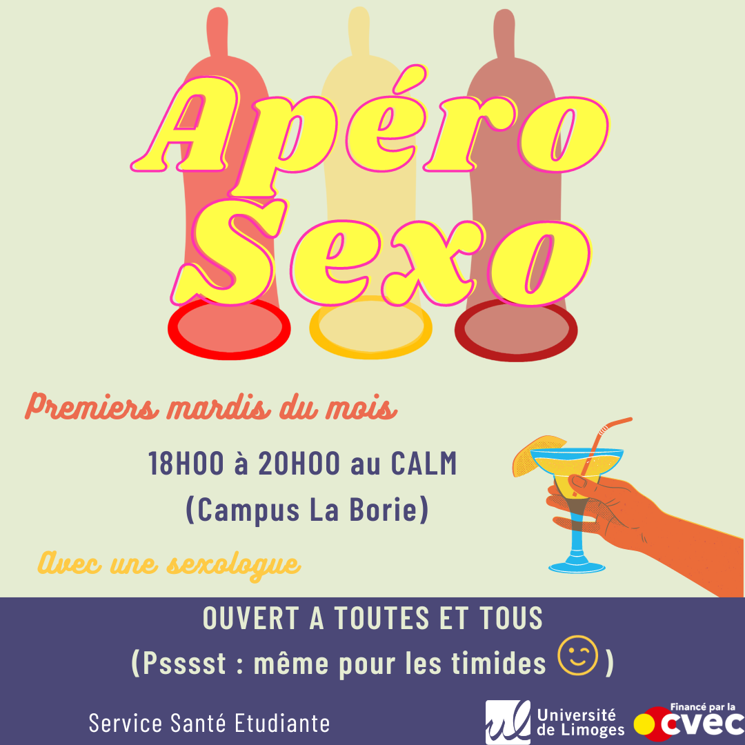 Apéro SEXO - Service de Santé Universitaire des Etudiants - SSU